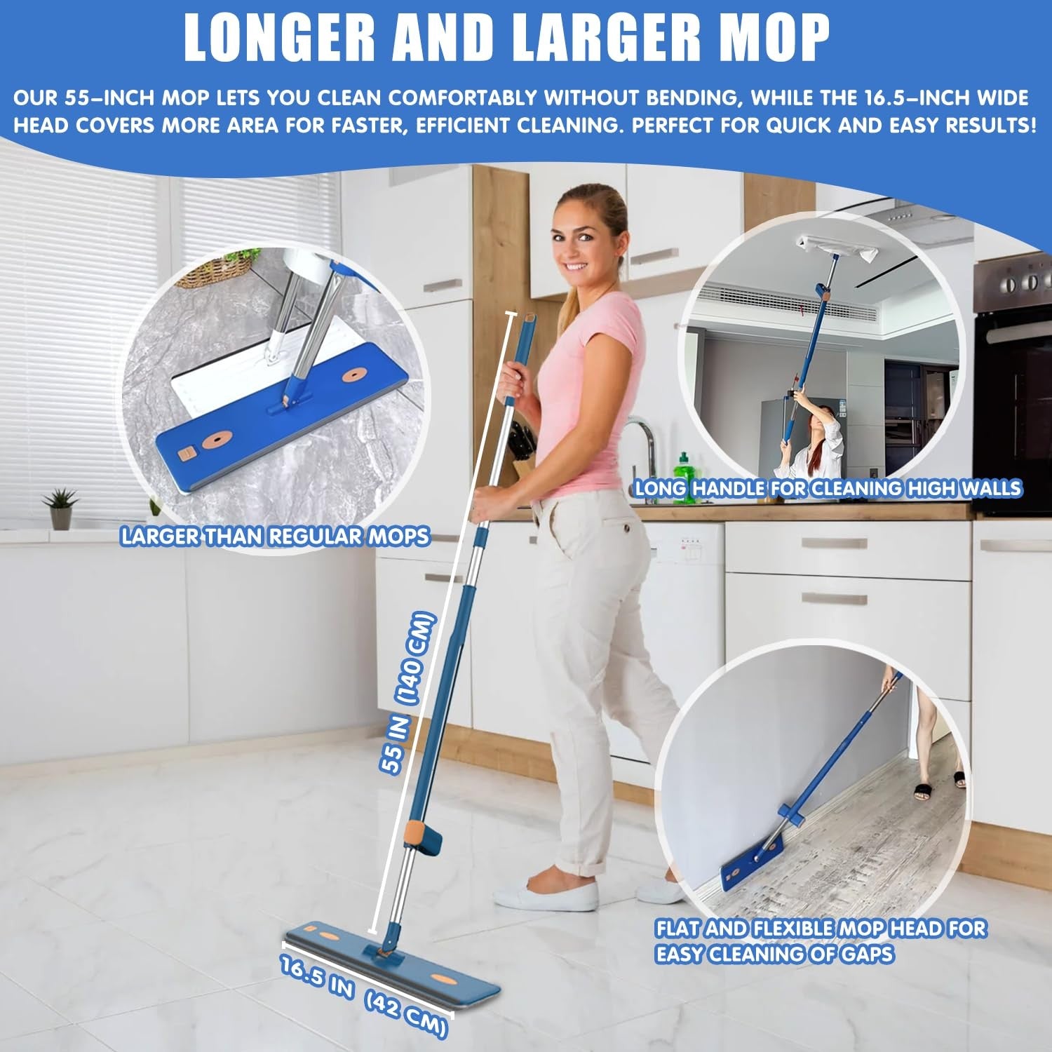 360° Self-Wringing Magic Mop — Clean Your Entire House in 15 Minutes Without Bending